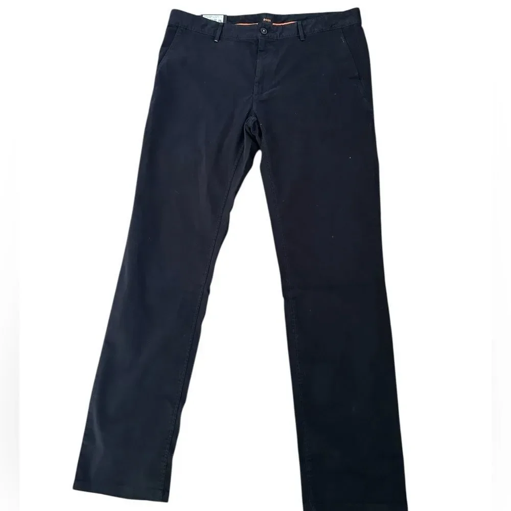 BOSS Slim-Fit Chinos Pants, Black, Size 38/34, NWT